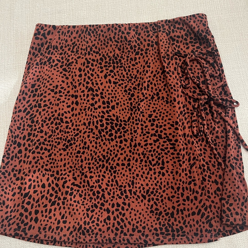 Windsor Brown and Black Animal Print Skirt
